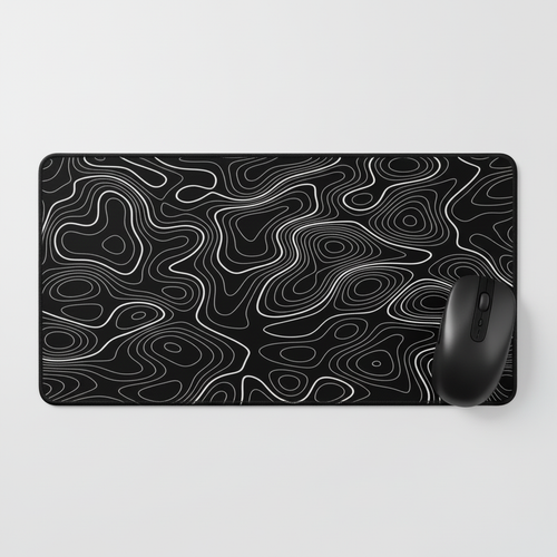 Black and White Mouse Pad